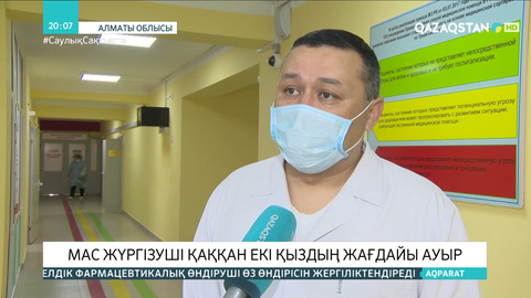 Алматы облысында мас жүргізуші қаққан екі қыздың жағдайы ауыр