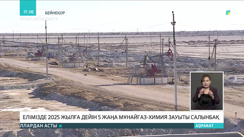 Елімізде 2025 жылға дейін 5 жаңа мұнай-газ-химия зауыты салынады