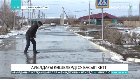 Өскемен іргесіндегі Шығыс ауылының көшелерін су басты