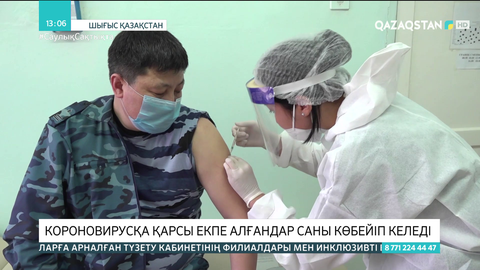 ШҚО-да короновирусқа қарсы екпе алғандар саны көбейіп келеді