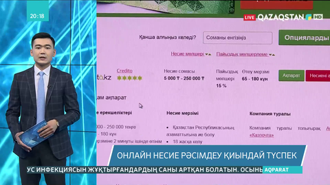 Онлайн несие рәсімдеу қиындай түседі