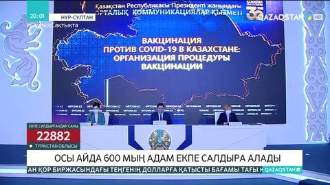 Елордада осы айда 600 мың адам екпе салдыра алады