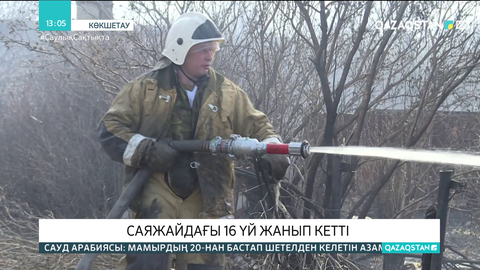 Көкшетауда өрттен саяжайдағы 16 үй жанып кетті