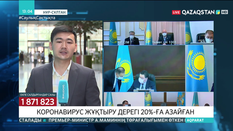 Елімізде коронавирус жұқтыру дерегі 20%-ға азайған