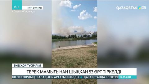 Терек мамығынан шыққан 53 өрт тіркелді