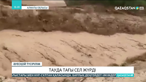 Алматы облысының тауларында сел жүрді