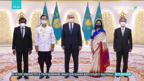 Мемлекет басшысы 4 елшіден сенім грамотасын қабылдады