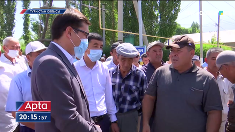Түркістан облысындағы бірнеше ауылдың тұрғындары аптап ыстықта ауыз сусыз қалды
