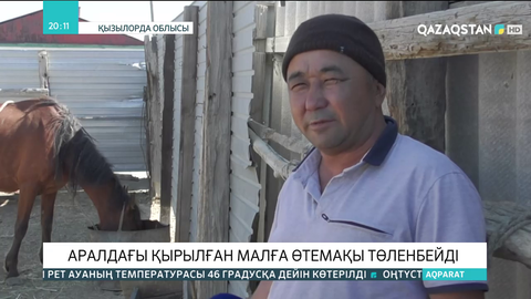 Аралдағы қырылған малға өтемақы төленбейді
