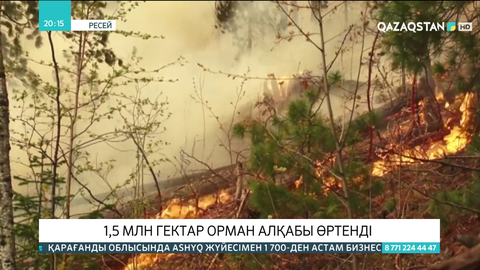 Якутияда орман өрті дес бермей тұр