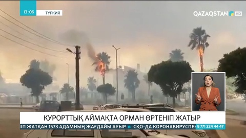 Түркияның курорттық аймағында орман өртеніп жатыр