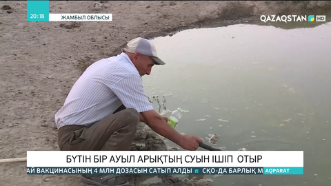 Жамбыл облысында бүтін бір ауыл арықтың суын ішіп отыр