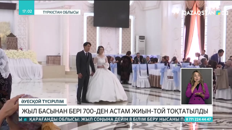 Түркістан облысында жыл басынан бері 700-ден астам жиын-той тоқтатылды