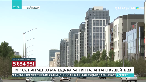 Нұр-Сұлтан мен Алматыда карантин талаптары күшейтілді