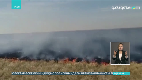 Ақтөбе облысында мыңдаған гектар жайылымдық жерлер жанып кетті