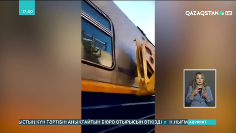 Ақтөбе облысында жолаушылар пойызына кран құлады