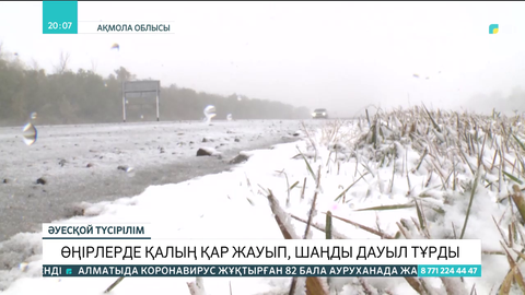 Ақмола облысының бірнеше ауданында қалың қар жауды