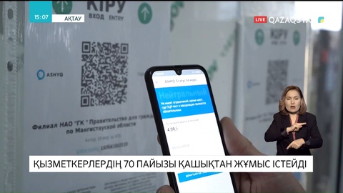 Маңғыстау облысындағы мекемелерде қызметкерлердің 70 пайызы қашықтан жұмыс істеуге көшті