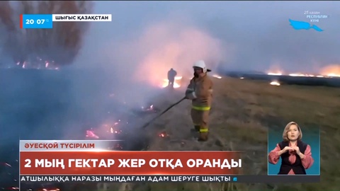 Шығыс Қазақстан облысында 2000 гектар жер жанып кетті