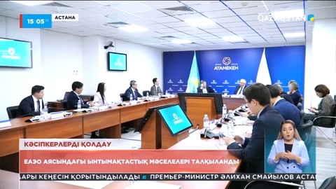 ЕАЭО аясындағы ынтымақтастық мәселелері талқыланды