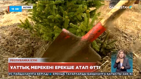 Республика күні: Ақтөбеліктер жаппай ағаш отырғызу акциясына қатысты