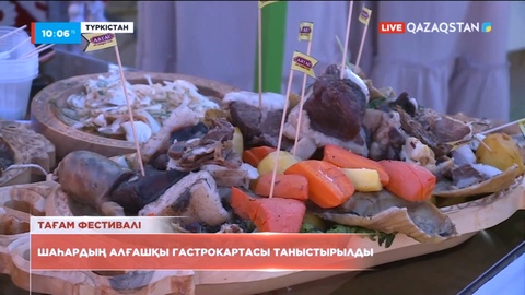 Түркістанда шаһардың гастрокартасы таныстырылды