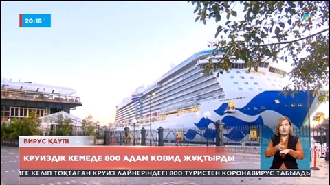 Вирус қайта күшейді: Круиздік кемеде 800 адам ковид жұқтырды