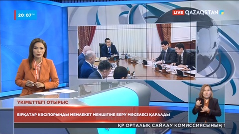 Үкіметте бірқатар кәсіпорынды мемлекет меншігіне беру мәселесі қаралды