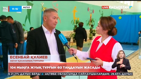Маңғыстау өңірінде 104 мыңға жуық тұрғын өз таңдауын жасады