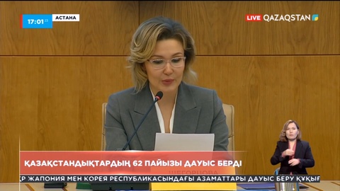 Қазақстандықтардың 62 пайызы дауыс берді