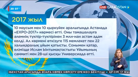 Тәуелсіздік жылнамасы: 2015-2017 жылдар