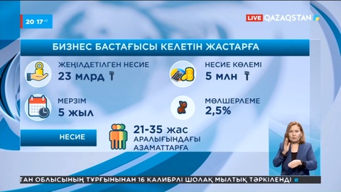 Бизнес бастағысы келетін жастарға келесі жылы 23 миллиард теңге бөлінбек