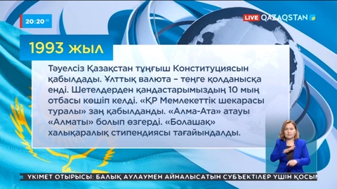Тәуелсіздік жылнамасы: 1991-1993 жылдар