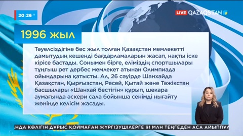 Тәуелсіздік жылнамасы: 1994-1996 жылдар