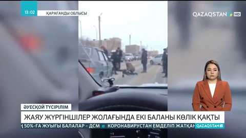 Қарағанды облысында жаяу жүргіншілер жолағында екі баланы көлік қақты