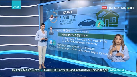 Кірістер комитеті жеке тұлғалардың банкроттығы туралы заң жобасын жариялады