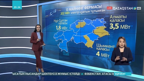 Елде 13 майнинг фермасы электр энергиясынан ажыратылды