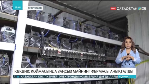 Петропавлдағы көкөніс қоймасында заңсыз майнинг фермасы анықталды