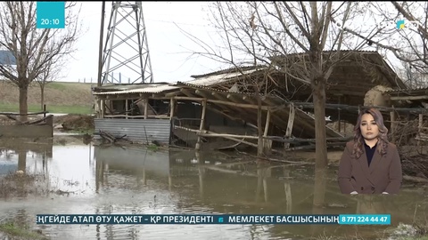 Түркістан облысында тұрғын үйлер мен қора жайларды су басты