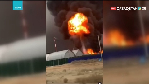 Атырауда теңіз кен орны аумағындағы кешенде алапат өрт болды