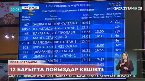 Қатты соққан боран елорда тұрғындарын әбігерге салды
