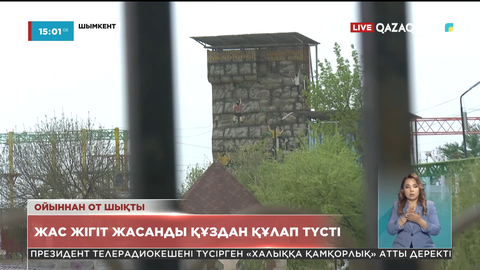 Шымкенттік жігіт аттракциондағы құздан құлап түсті