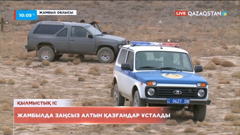 Жамбылда алты азамат 20 қап алтынмен ұсталды