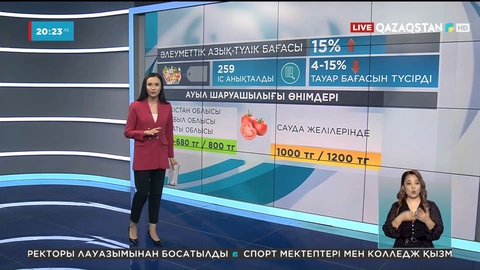 Елдегі кәсіпкерлер әлеуметтік маңызы бар азық-түлік бағасын 15%-ға дейін негізсіз өсірген