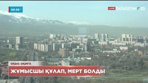 Алматыда терезе жуып жүрген жұмысшы жоғарғы қабаттан құлап, мерт болды