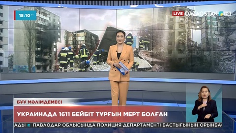 Ресей басып кіргелі Украинада 1 611 бейбіт тұрғын қаза тапқан