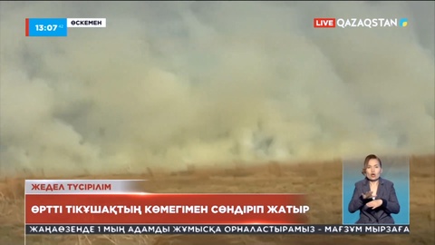 Шығыста Асубұлақ аумағында орман жанып жатыр
