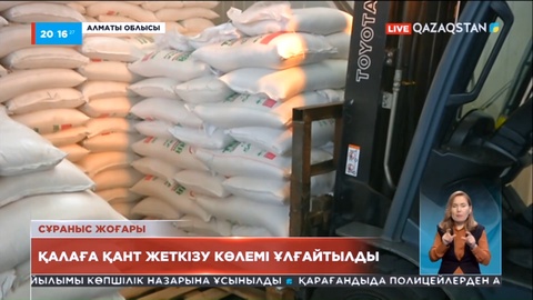 Алматы облысы: Қалаға қант жеткізу көлемі ұлғайтылды