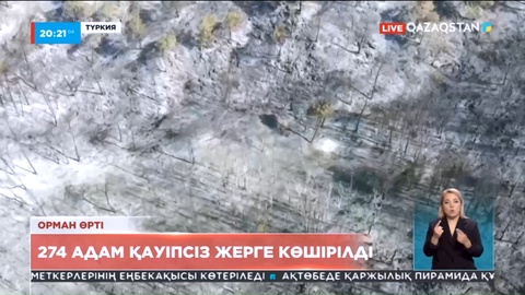 Түркия: Орман өртінен 274 адам қауіпсіз жерге көшірілді