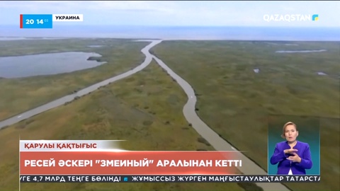 Ресей әскері «Змеиный» аралынан кетті